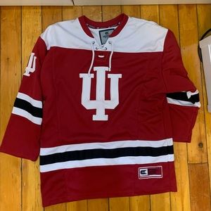 Indiana University Hockey Jersey Size L